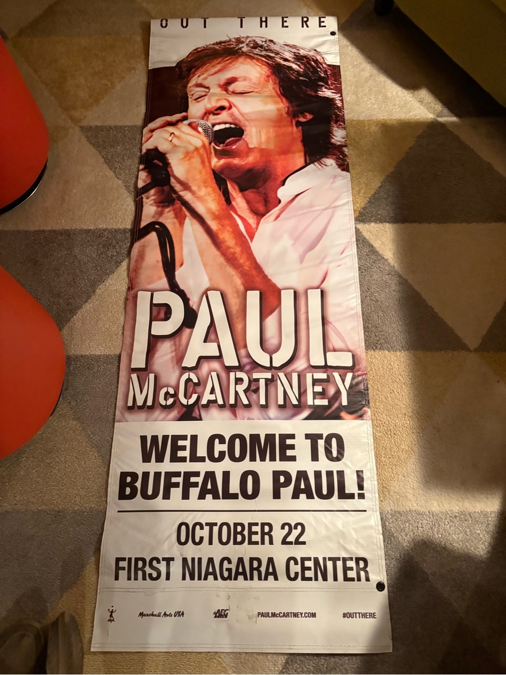 Paul McCartney Tour Banner  2013, Buffalo NY